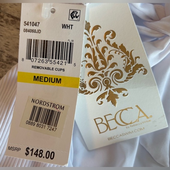 NEW w/TAGS BECCA Rebecca Virtue Modern Edge Gia Lace-Up Plunge One-Piece Swim - Picture 6 of 7